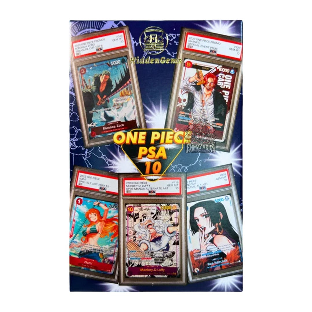 Hidden Gems - One Piece English PSA10 Graded Card Booster