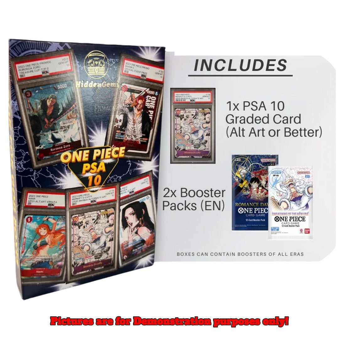 Hidden Gems - One Piece English PSA10 Graded Card Booster