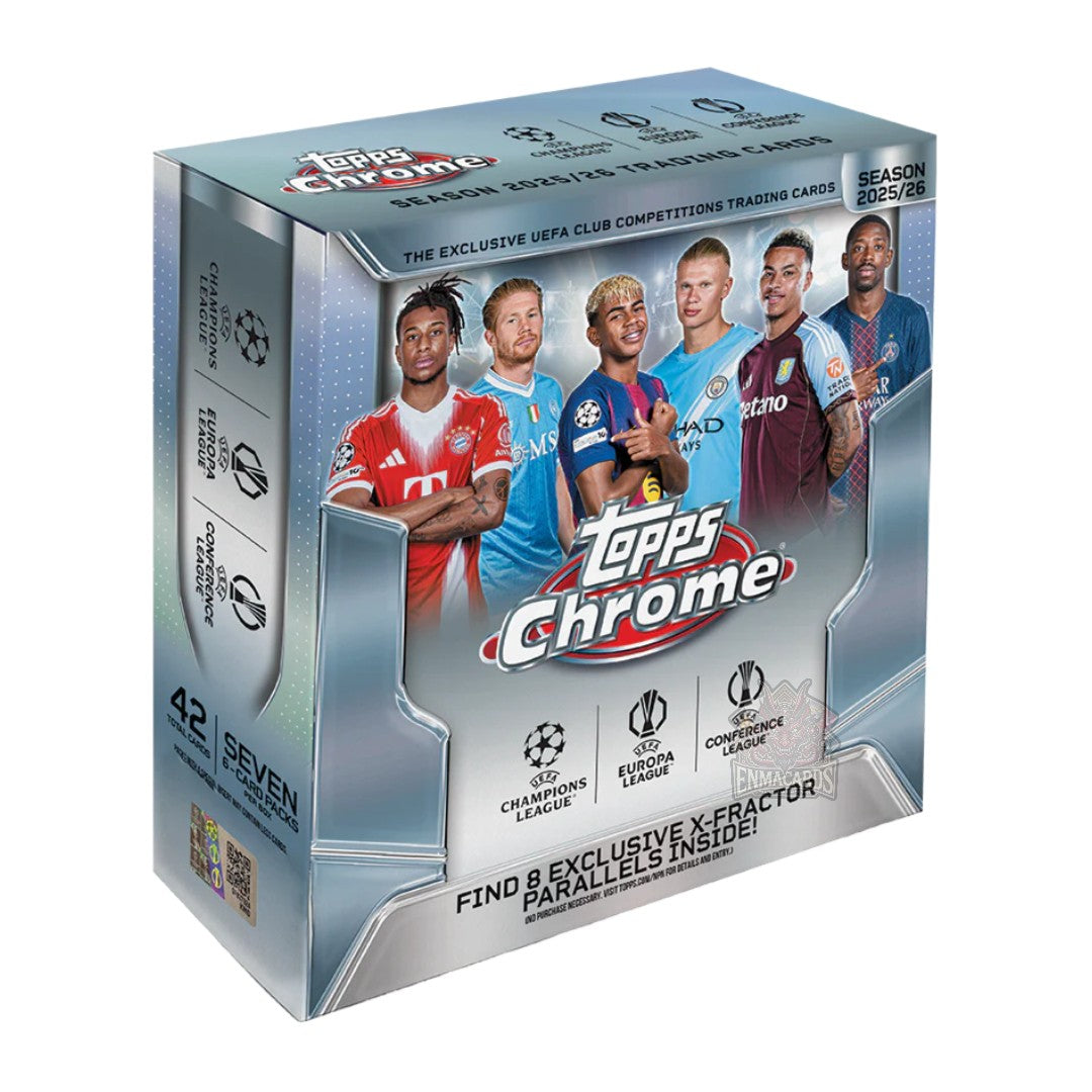 Topps - 2025/26 Chrome UEFA Club Competitions - Mega Box