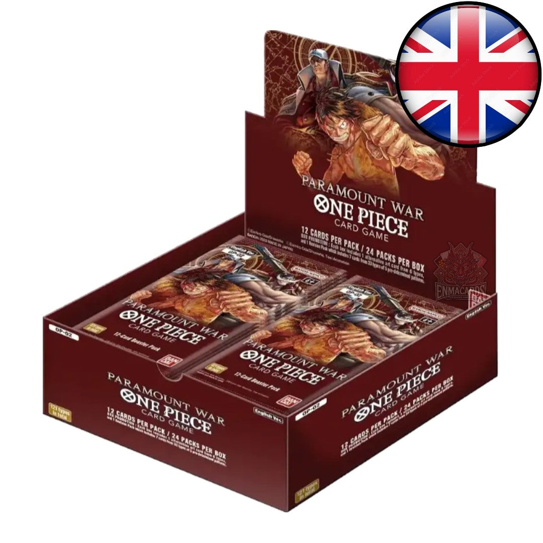 One Piece Card Game - Paramount War (First Print) - Display [OP02 ENG]