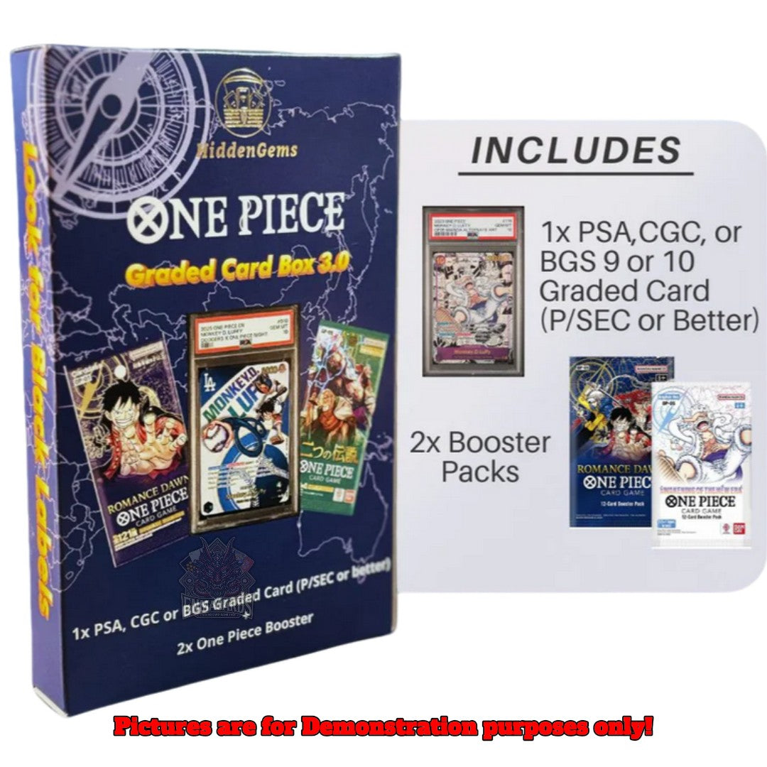 Hidden Gems - One Piece Graded Card Booster Box 3.0