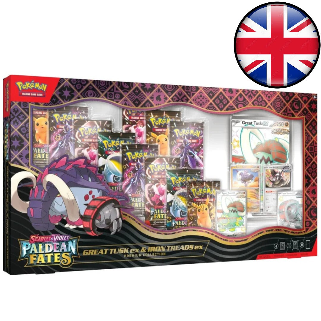 Pokémon - Paldean Fates Premium Collection - Great Tusk EX & Iron Treads EX [ENG]
