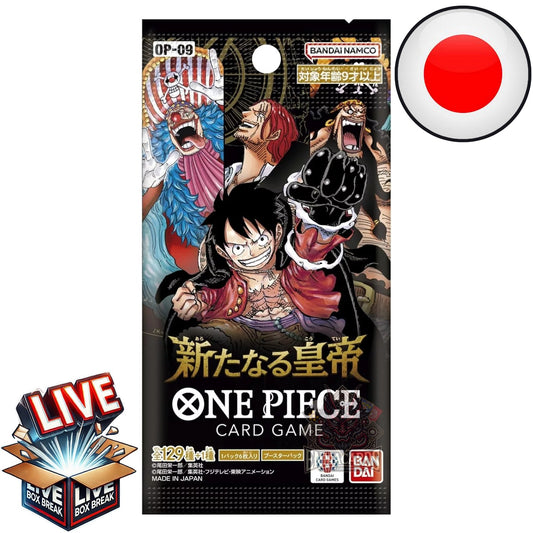 One Piece Card Game - The Four Emperors [OP09 JP] I Live BoxBreak