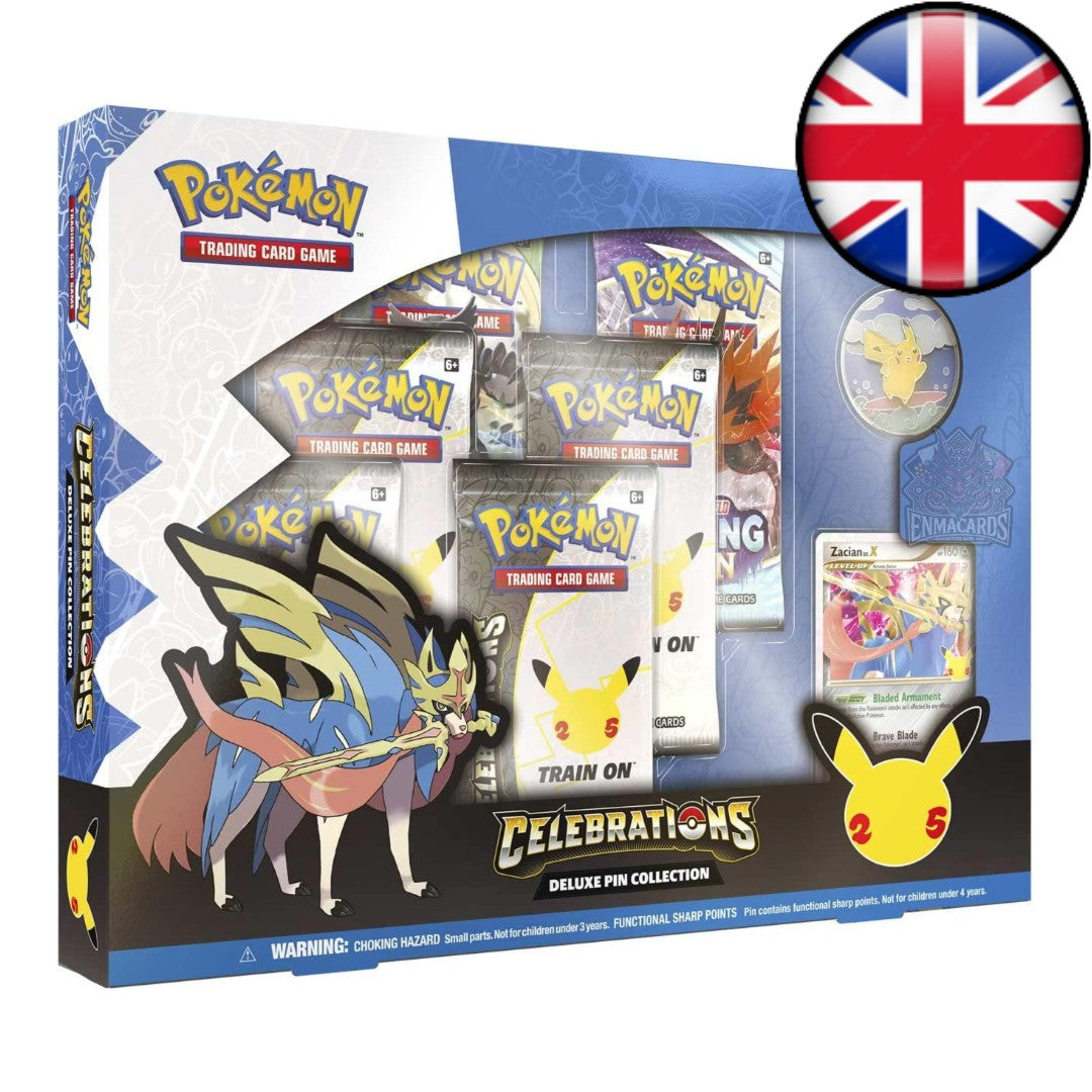 Pokémon - Celebrations (25th Anniversary) - Zacian LV.X Deluxe Pin Collection [ENG]
