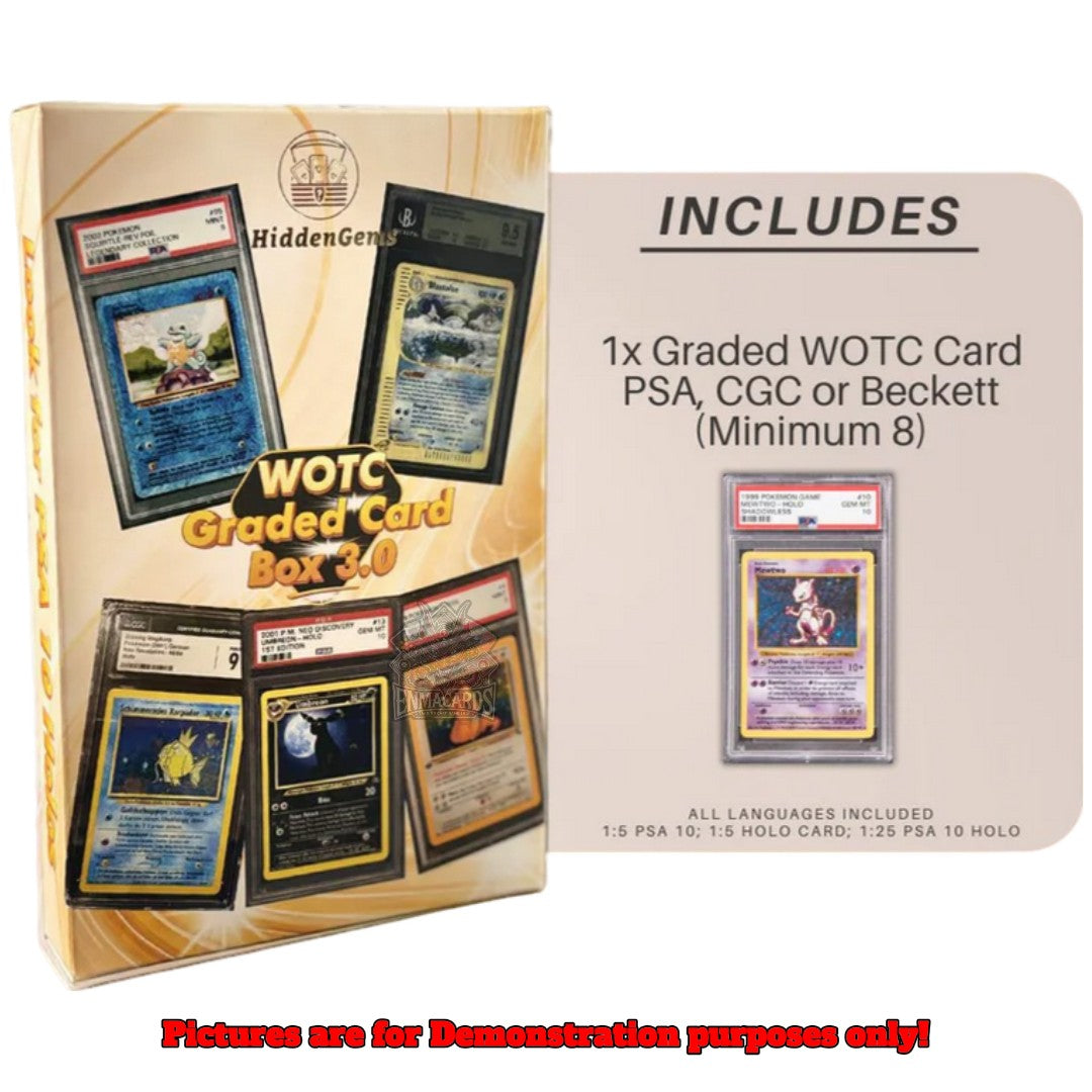 Hidden Gems - Pokémon Vintage WOTC Edition Graded Card Box 3.0