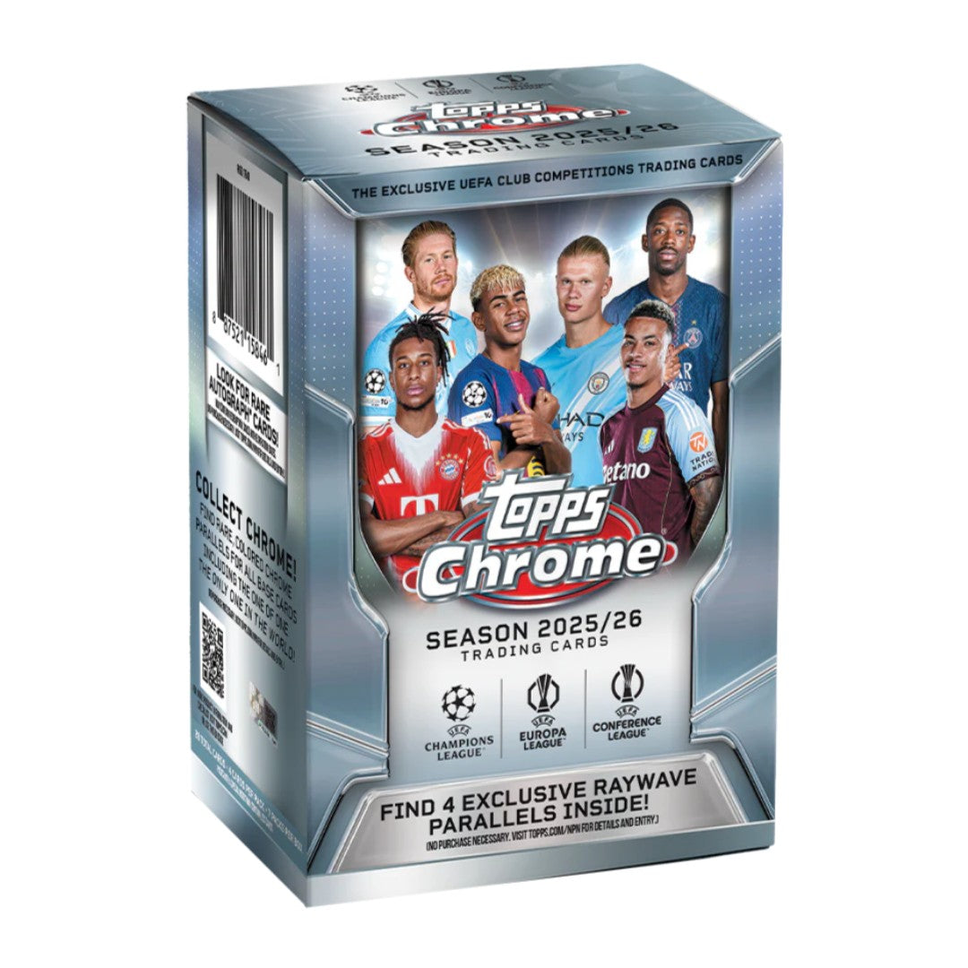 Topps - 2025/26 Chrome UEFA Club Competitions - Value Box