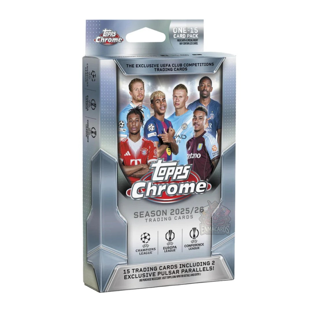 Topps - 2025/26 Chrome UEFA Club Competitions - Hanger Box