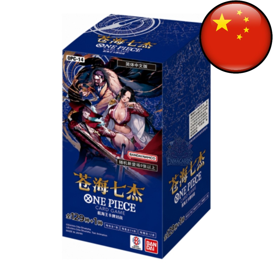 One Piece Card Game - The Azure Sea’s Seven - Display [OP14 CN]