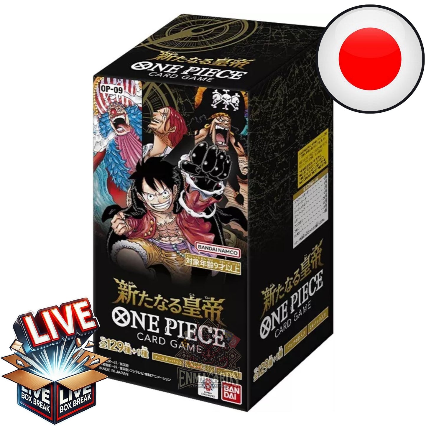 One Piece Card Game - The Four Emperors [OP09 JP] I Live BoxBreak